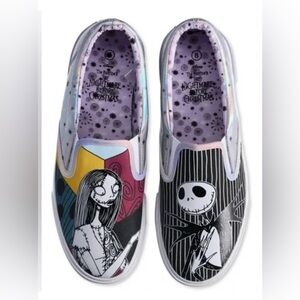 Disney Nightmare Before Christmas Low Top Slip-On Sneakers Ground Up